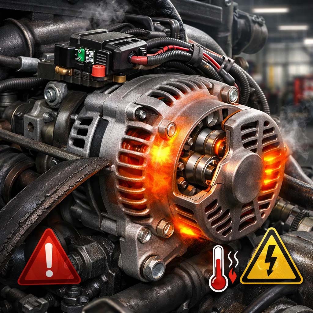 خرابی دینام کامیون